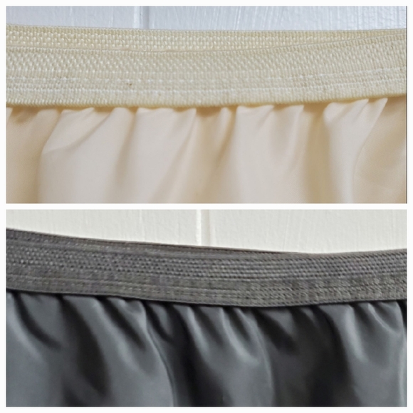 2 Vintage 70s Slip Skirt in Black and Cream - Picture 14 of 15